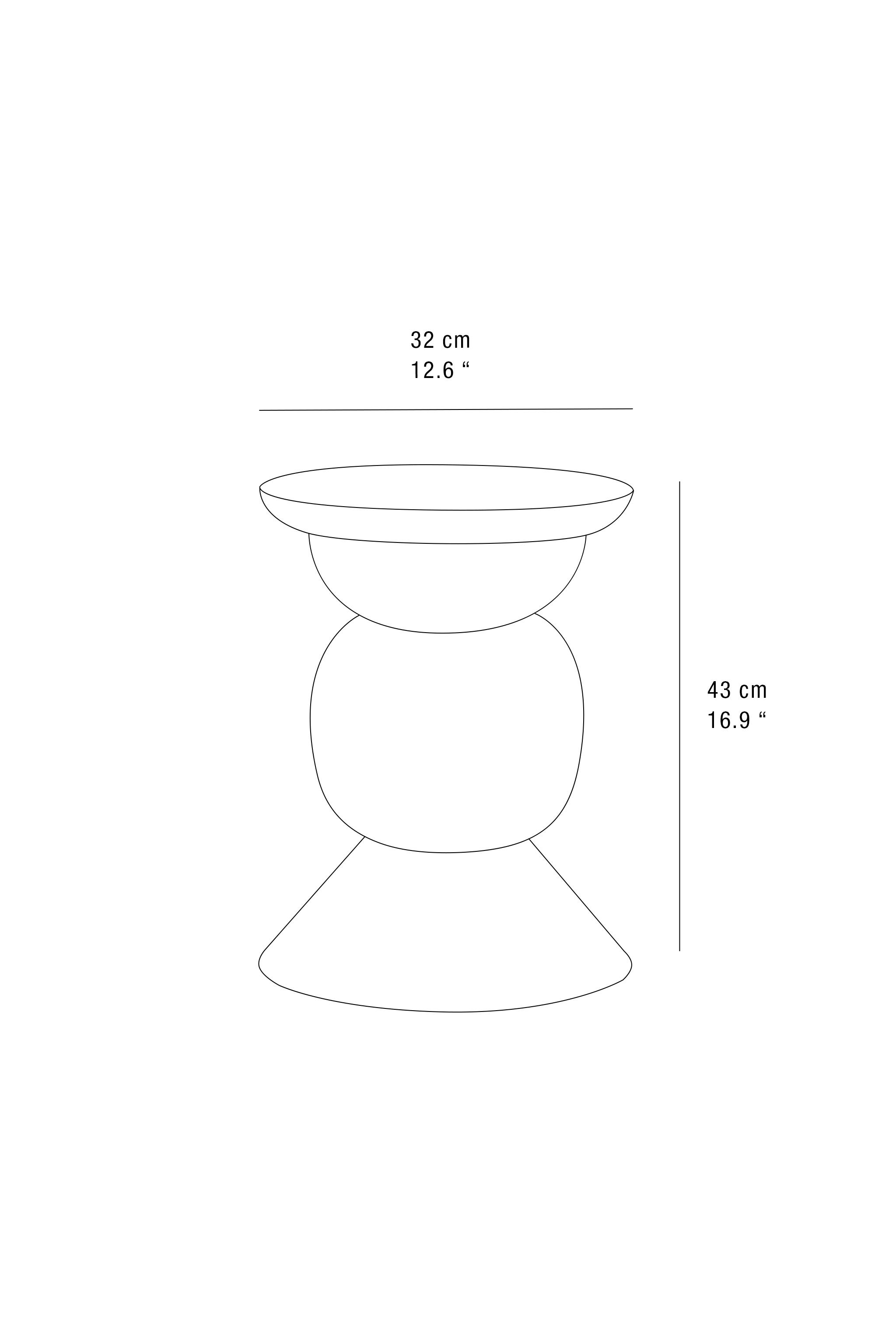 SMALL METAL SIDE TABLE